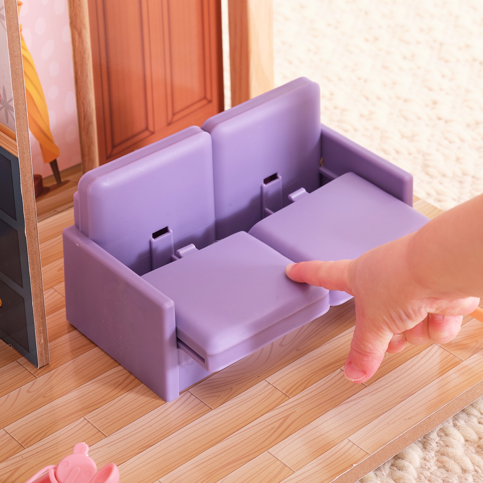 KidKraft Bella View Wooden Dollhouse with Rooftop Deck & 31 Accessories